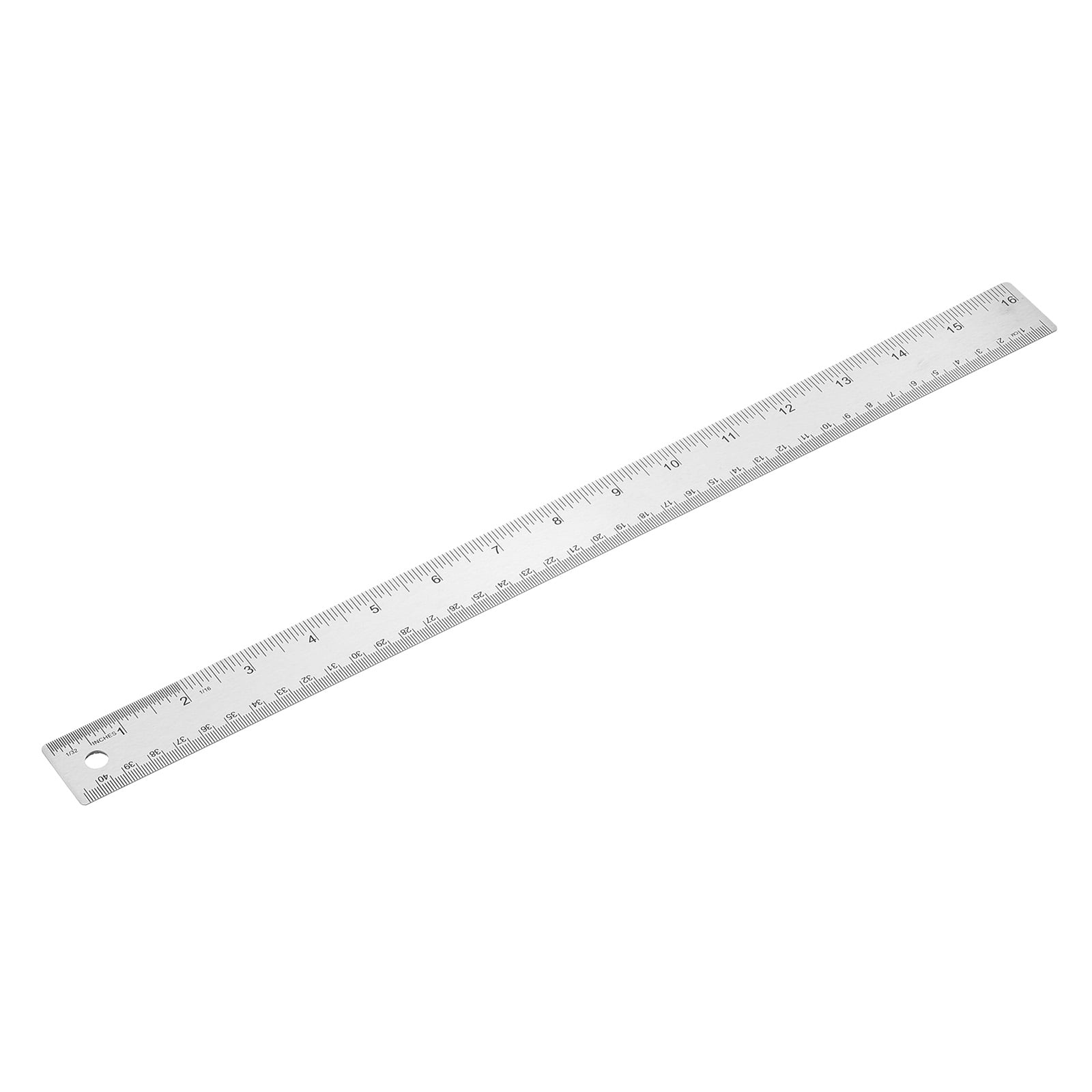 Uxcell 16 Inch Stainless Steel Straight Ruler, Cork Backing Non Skid ...