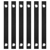 Uxcell 16 Inch Tree Straps for Staking, 6 Pack Tree Support Straps with Grommets, Black