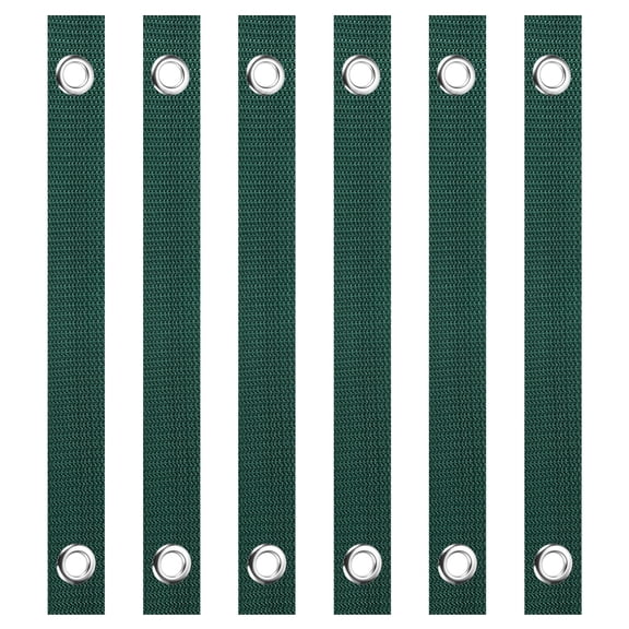 Uxcell 16 Inch Tree Straps for Staking, 6 Pack Tree Support Straps with Grommets, Green