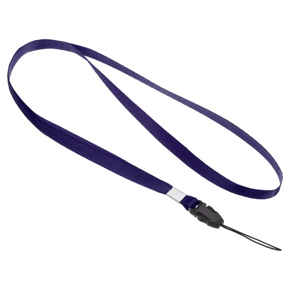 Uxcell 16" Neck Lanyards 0.4" Width Detachable Strap Lanyard for ID Badge Keys Navy Blue 20 Pack