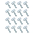 thumbnail image 1 of Uxcell 16 PCS M8x30mm Flat Knurled Head Thumb Screws Solid Iron Fully Threaded Thumbscrew Bolts Fasteners for Lighting and Household Use Electronic Equipment, 1 of 6