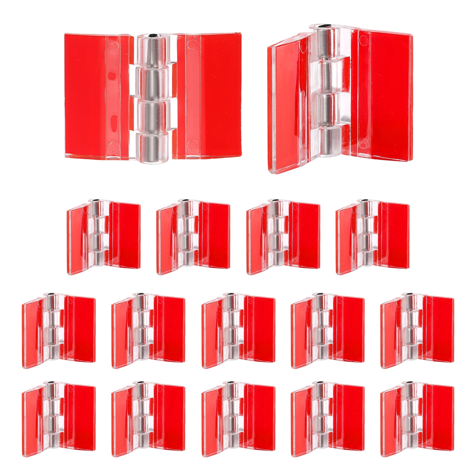 Uxcell 16 Pack Acrylic Hinges, 25x35mm Invisible Self-Adhesive Clear ...