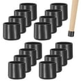 thumbnail image 1 of Uxcell 16 Pack Chair Leg Caps 1-1/2 inch Polyvinyl Chloride Chair Leg Floor Protectors Round Cover End Tips Black, 1 of 7