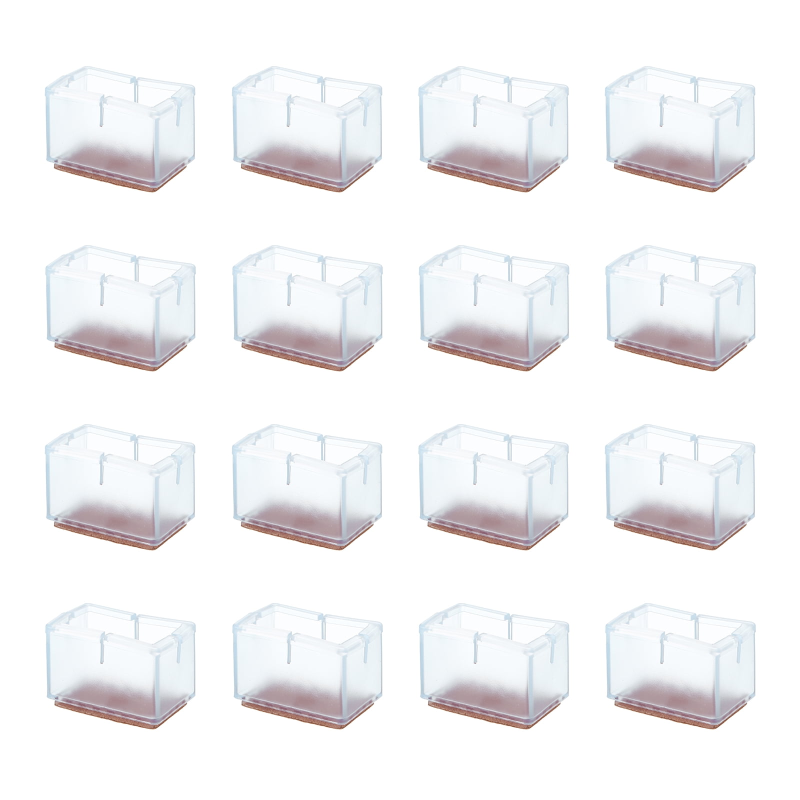 24-Pack Chair Leg Floor Protectors, 1.1-1.45 Inch Felt Cups [Transparent Brown] | UK - View #5
