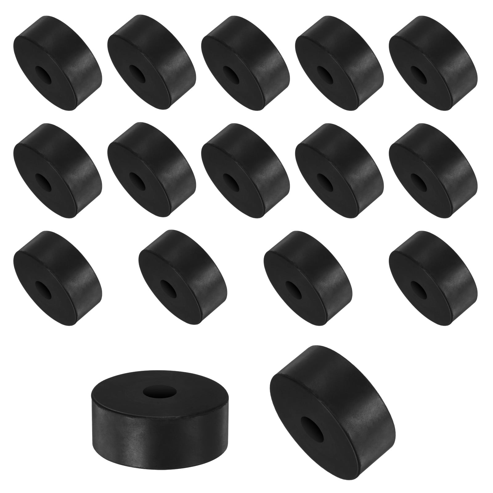 Uxcell 16-Pack Rubber Spacer 0.47" ID x 1.97" OD x 0.79" Thick Vibration Pads
