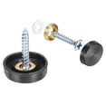 thumbnail image 1 of Uxcell 16 Pack Screw Covers Caps, 304 Stainless Steel Mirror Screws, 19mm Dia, Black, 1 of 7