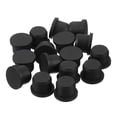 thumbnail image 1 of Uxcell 16 Pieces Black Rubber Stopper, 13.5mm Plug Holes for 13-13.3mm/0.51-0.52" Hole, 1 of 6