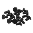thumbnail image 1 of Uxcell 16 Pieces Black Rubber Stopper, 3.3mm Plug Holes for 3mm/0.12" Hole, 1 of 6