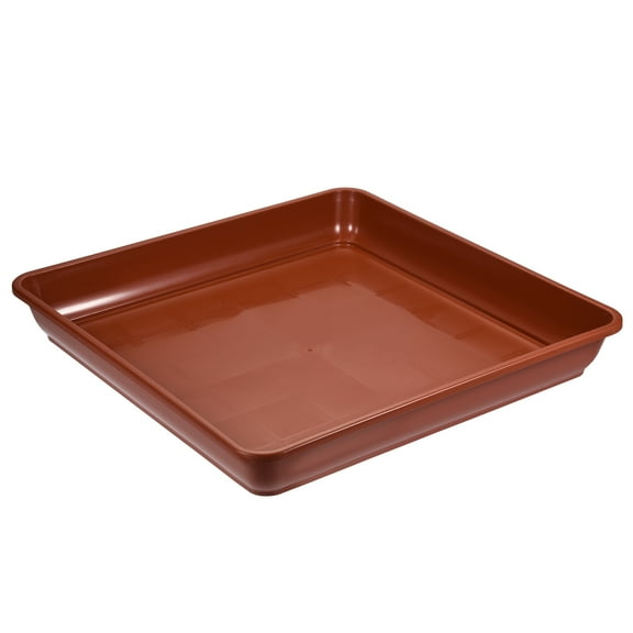 Uxcell 16" Plastic Square Plant Pot Saucer Flower Drip Tray, Red