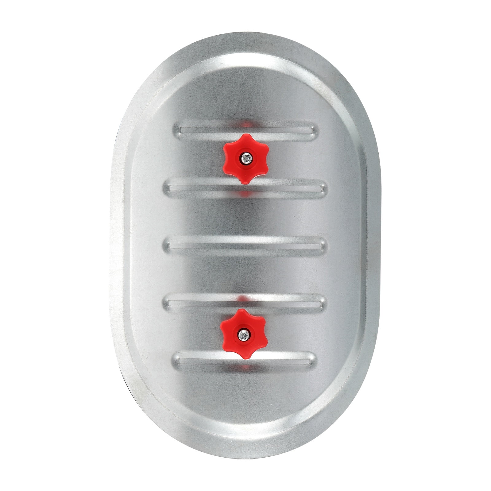 Uxcell 16" Round Duct Access Door, Duct Maintenance Access Door Galvanized Steel Ducting Cover with Rubber Gasket Adjustable Knobs for HVAC Duct Inspection, Silver