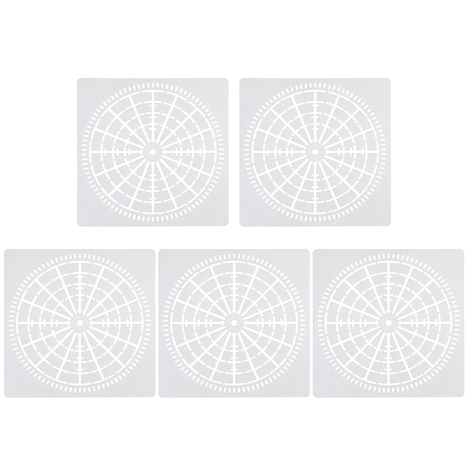 Uxcell 16 Segment Mandala Stencil, 5 Pack 6" Mandala Stencils Reusable ...