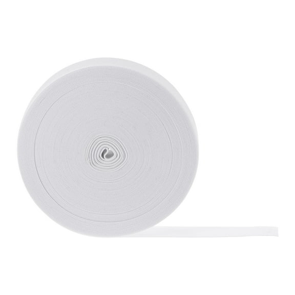Uxcell 16 Yards Sewing Elastic Bands 1 Inch 25mm Width Flat Knit Stretch Elastic Cord for DIY Projects Crafts, White