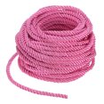 thumbnail image 1 of Uxcell 16 Yards Soft Twisted Rope Trim, 5 mm/0.2 in Dark Pink Polyester Twisted Silk Rope Cord for DIY Craft, 1 of 7