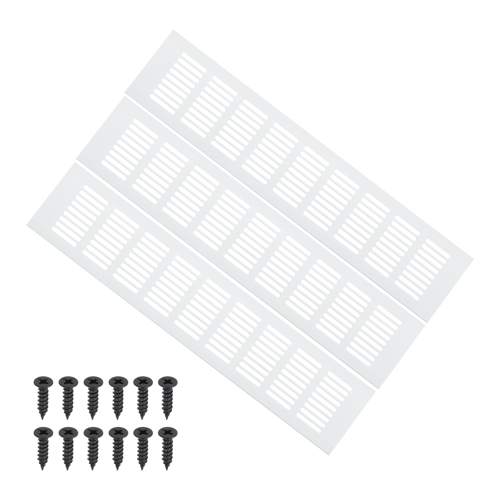 Uxcell 16 x 3 Inch Door Air Vent Cover, 3 Pcs Heavy Duty Grille Ventilation