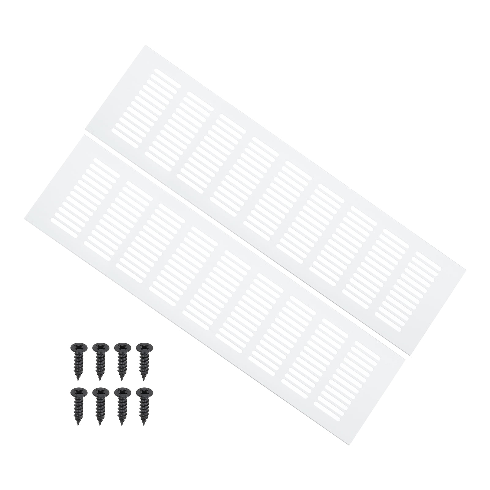 Uxcell 16 x 4 Inch Door Air Vent Cover, 2 Pcs Heavy Duty Grille Ventilation