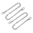 thumbnail image 1 of Uxcell 16"x0.28" Purse Chain Strap, 2Pack Purse Handle Shoulder Bags Replacement Strap, Silver, 1 of 5