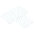 thumbnail image 1 of Uxcell 16"x12" Wire Grid Panel, 3 Pack Wall Grid Panels Board Photo Display Decor Hanging Organizer, White, 1 of 5