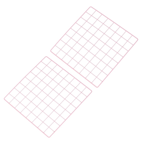 Uxcell 16"x16" Wire Grid Panel, 2 Pack Board for Photo Display and Home Office Wedding Decor, Pink