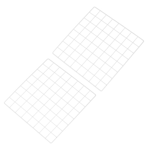 Uxcell 16"x16" Wire Grid Panel, 2 Pcs WWall Grid Decorative Board Photo Display for Home Office Wedding, White