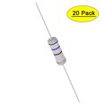 thumbnail image 1 of Uxcell 20Pcs 3W 3 Watt Metal Oxide Film Resistor 160 Ohm ±5% Tolerance, 1 of 5