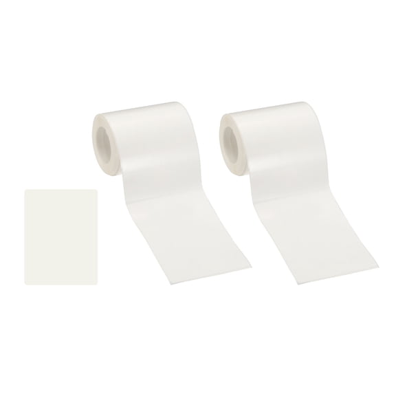 Uxcell 160 Pcs Thermal Labels, 2.4x3.1" Square Thermal Printer Labels Stickers Self Adhesive Tags Paper 2 Rolls Small Waterproof for Printer Small Business Name Tag Barcode, White