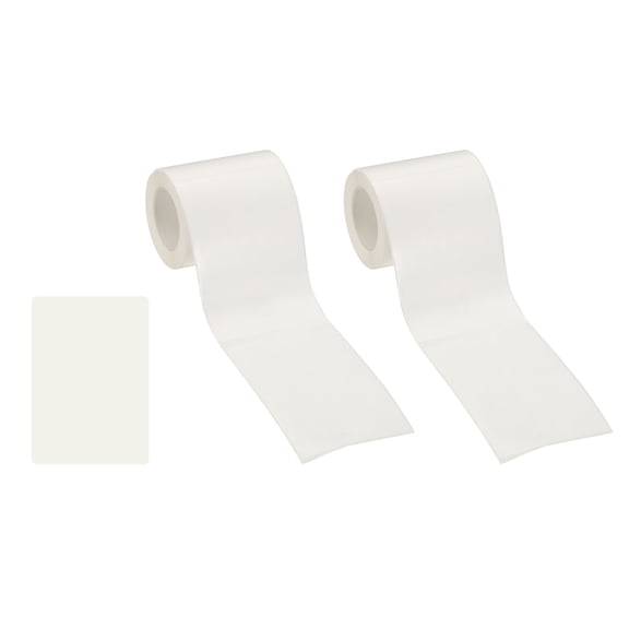 Uxcell 160 Pcs Thermal Labels, 2x2.8" Square Thermal Printer Labels Stickers Self Adhesive Tags Paper 2 Rolls Small Waterproof for Printer Small Business Name Tag Barcode, White
