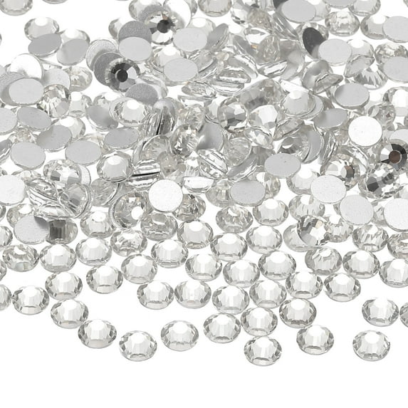 Uxcell 1600Pcs SS20 Round Flatback Crystal 4.6-4.8mm Glass Rhinestones Clear