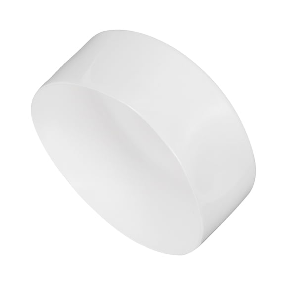 Uxcell 160mm(6 5/16") ID Rubber End Caps, Round Vinyl Plug Insert Plastic End Caps for Tubing, Fence, Pipe Post, Furniture, Railing, White, 80mm Height