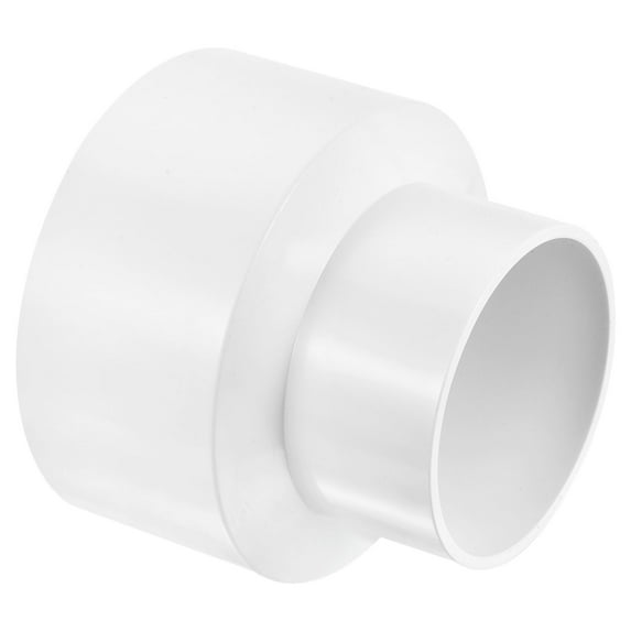 Uxcell ID Reducer Pipe Fitting Straight Adapter Connector, White 160mm to 110mm 1