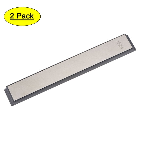 Uxcell 160mm x 23mm 1500 Grits Diamond Whetstone Sharpener Sharpening Stone 2 Pack