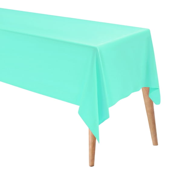 Uxcell 160x250cm Rectangle Tablecloth, Thickened Polyester Table Cloth Turquoise