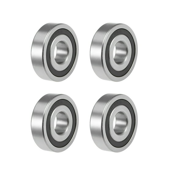 Uxcell 1638-2RS Deep Groove Ball Bearings Z2 3/4 x 2 x 9/16 inch Double Sealed Chrome Steel 4 Pcs