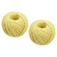 thumbnail image 1 of Uxcell 164 Feet 2mm Jute Twine, Jute Rope for Craft Projects Yellow 2 Pack, 1 of 6
