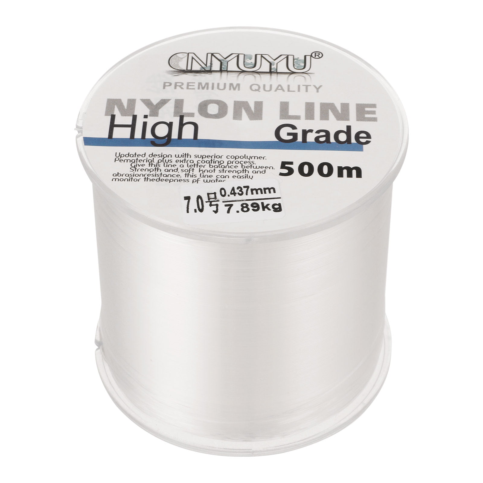 Uxcell 328FT 3lb 0.8# Fluorocarbon Coated Monofilament Nylon Fishing Line  String Wire Clear 