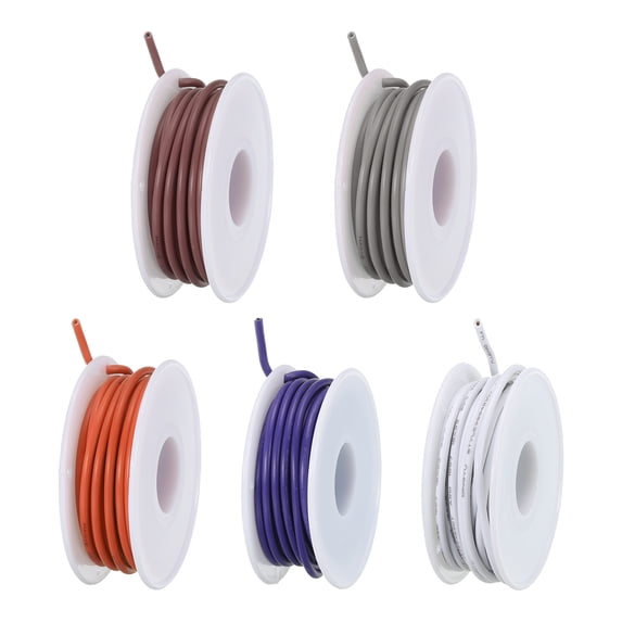 Uxcell 16AWG Wire 16 Gauge Electrical Wire, 25m(82ft Total) 1007 Stranded Wire Hookup Wire Tinned Copper Wire