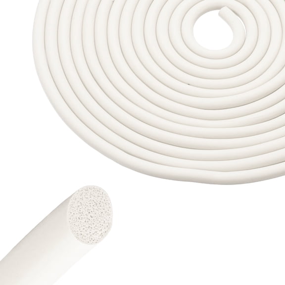 Uxcell 16Ft Backer Rod, 23/64 Inch Thick Silicone Rubber Foam Caulk Saver, Weather Strip Seal for Sealing Concrete Gaps, Expansion Joints, Crack Filling, Doors, Windows, White
