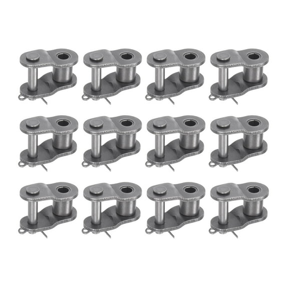Uxcell 16Pack #60 Chain Offset Half Link Roller, 3/4" Pitch Carbon Steel Split Links for 12A Chain