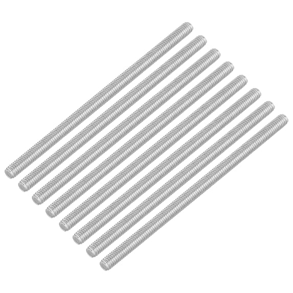 Uxcell 16Pack M4 x 80mm 0.7mm Pitch 304 Stainless Steel Fully Threaded Rod Bar Studs
