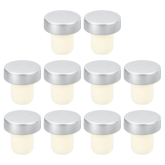 Uxcell 16Pack T-shaped Stoppers, 0.72inch Cork Wine Stopper Wine Bottle Corks, Silver