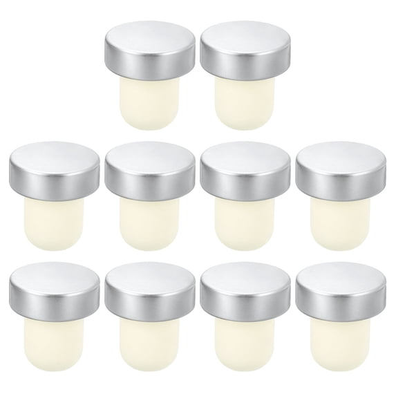 Uxcell 16Pack T-shaped Stoppers, 0.75inch Cork Wine Stopper Wine Bottle Corks, Silver