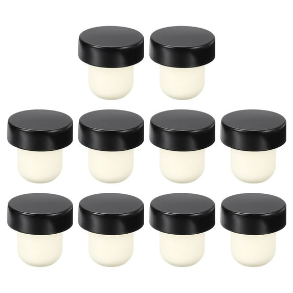 Uxcell 16Pack T-shaped Stoppers, 0.79inch Cork Wine Stopper Wine Bottle Corks, Black