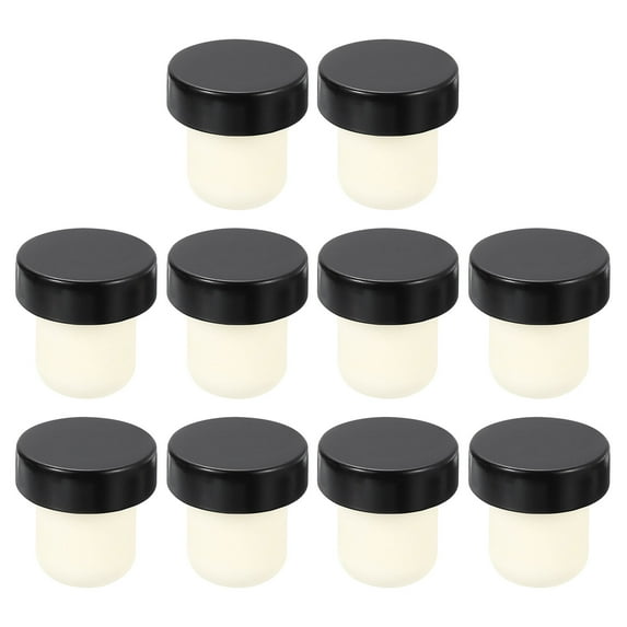 Uxcell 16Pack T-shaped Stoppers, 0.83inch Cork Wine Stopper Wine Bottle Corks, Black