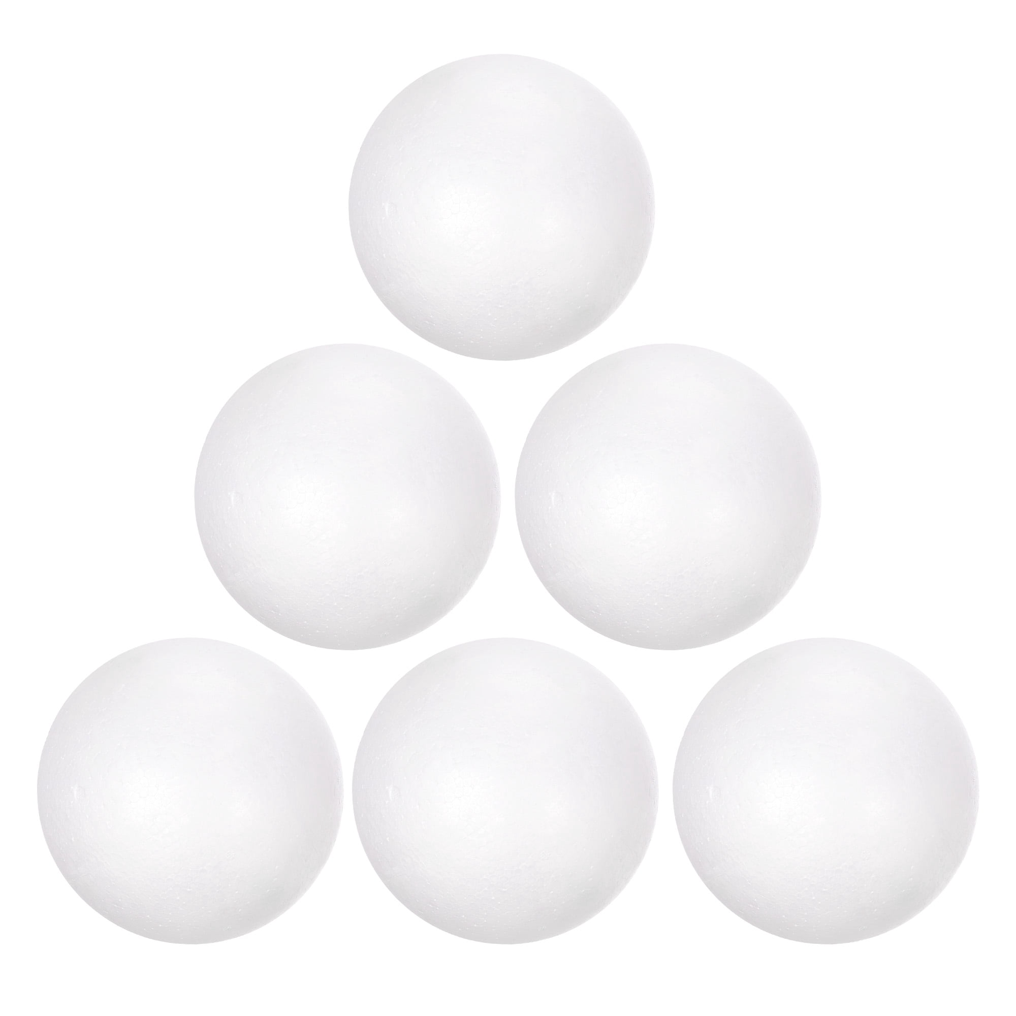 Uxcell 16Pcs 4" White Polystyrene Foam Balls Smooth Round Solid Ball for Crafts, Art, DIY, Household, Party Decorations