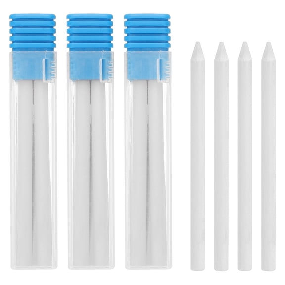 Uxcell 16Pcs 5.6mm 2B Carpenter Pencil Refills, Solid Dry Pencil Refills Break Resistant Refill for Mechanical Carpenter Construction Pencils Art Drafting, White