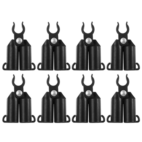 Uxcell 16Pcs 8mm Adjustable A-type Plant Trellis Connectors Clips for Bracket Shelf Rods