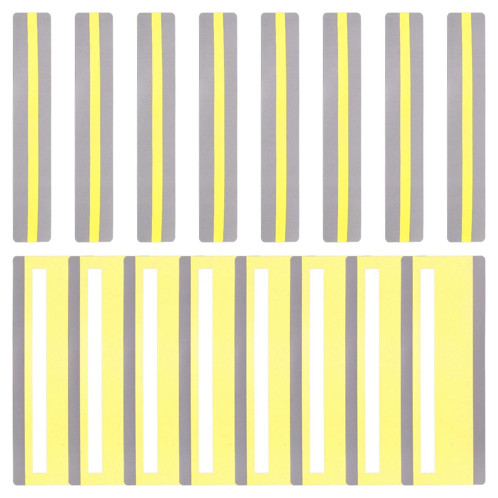 Uxcell 16Pcs Guided Reading Highlight Strips, 2 Sizes Colored Overlay ...