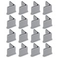 thumbnail image 1 of Uxcell 16Pcs L Shape Leg Pads, 1" x 1" Furniture Leg Cover Protectors, Grey, 1 of 5