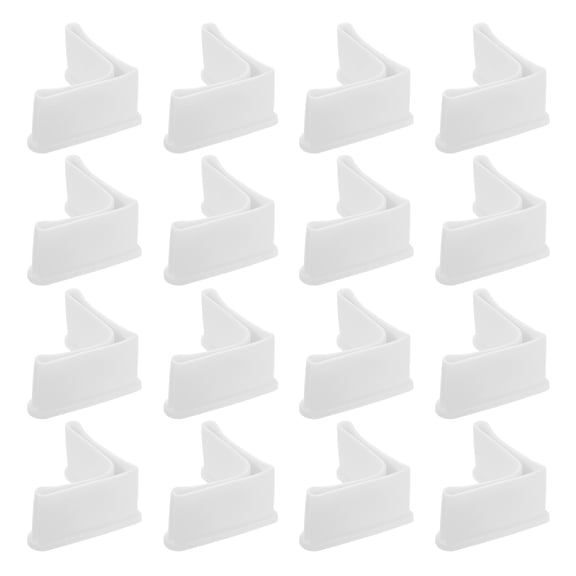 Uxcell 16Pcs L Shape Leg Pads, 2" x 2" Furniture Leg Cover Protectors, White