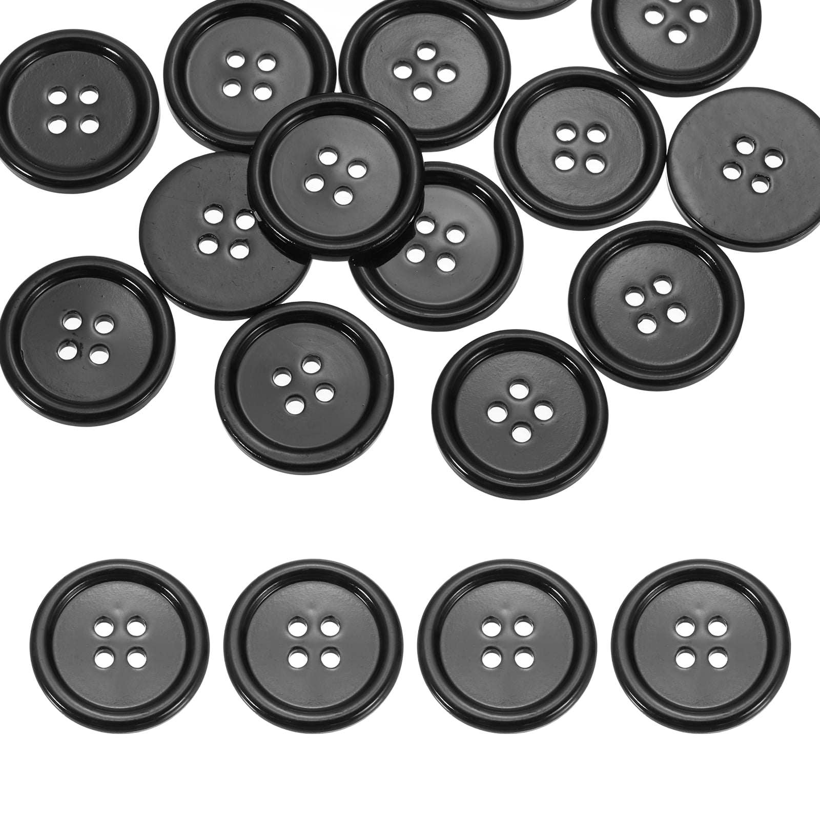Uxcell 16Pcs Round Natural Shell Buttons,18mm 4 Holes Mother of Pearl ...