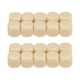 thumbnail image 1 of 16 mm Acrylic Dice Blank, 20 Pcs Standard Game Dice Rounded Corner for Board Games Teaching, Beige, 1 of 7